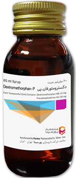 دکسترومتورفان/سودوافدرین  15mg/30mg/5mL,5mL شربت خوراکی