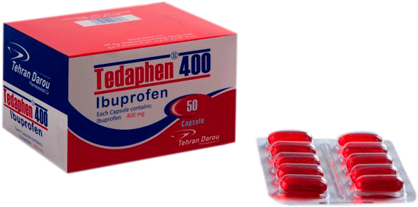 ایبوپروفن  400mg کپسول ژلاتینی نرم خوراکی