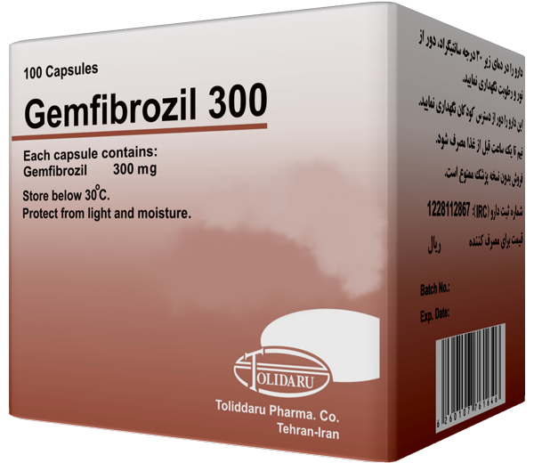 جم فیبروزیل  300mg کپسول خوراکی