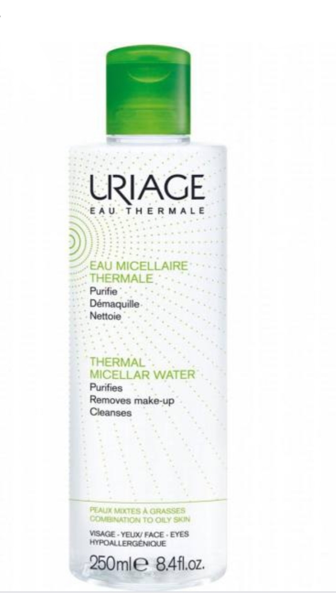 فراورده های پاک کننده آرایش از چشمها وصورت URIAGE URIAGE THERMAL MICELLAR WATER COMBINATION TO OILY SKIN